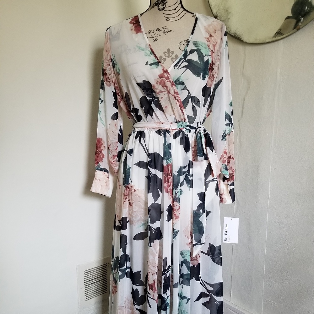 Chiffon floral dress